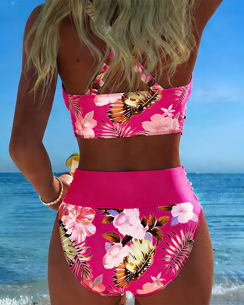 Valeria® | BIKINI FLORAL CON ABERTURA