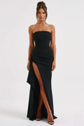 Sofia - Vestido Largo Negro Glamour
