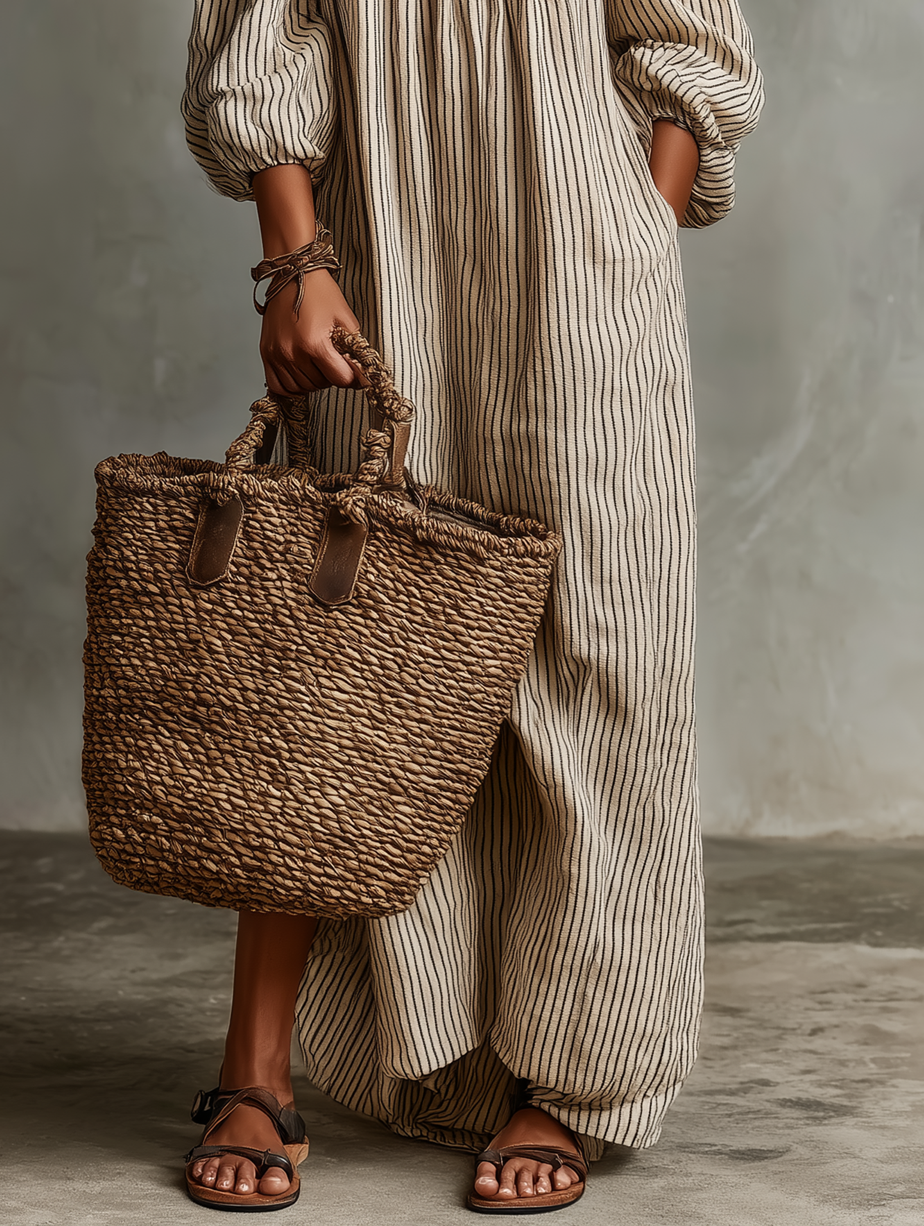 Laluna | Vestido Maxi de Vacaciones para Mujer con Escote de Hombros Descubiertos y Manga Larga
