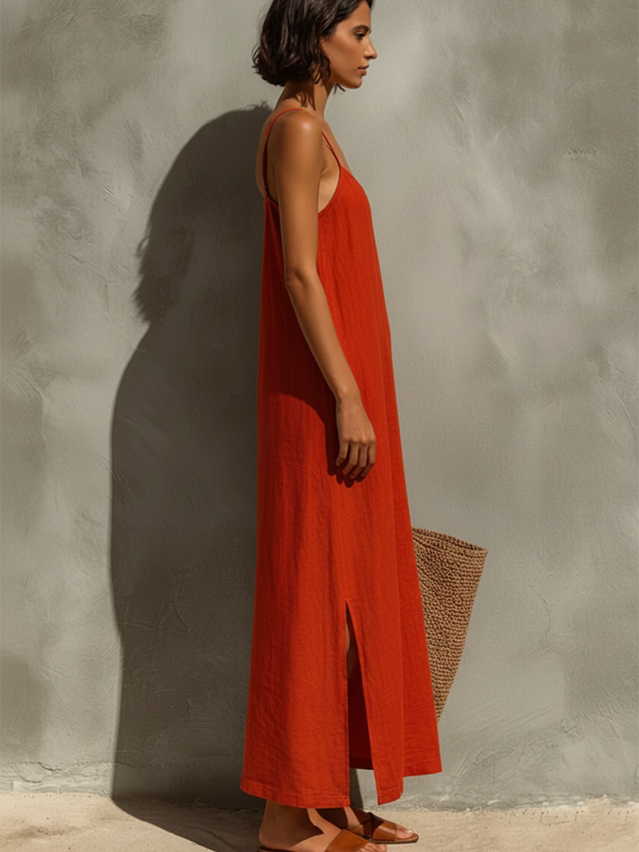 Sofi | Vestido para Mujer con Tirantes Finos y Escote Cuadrado