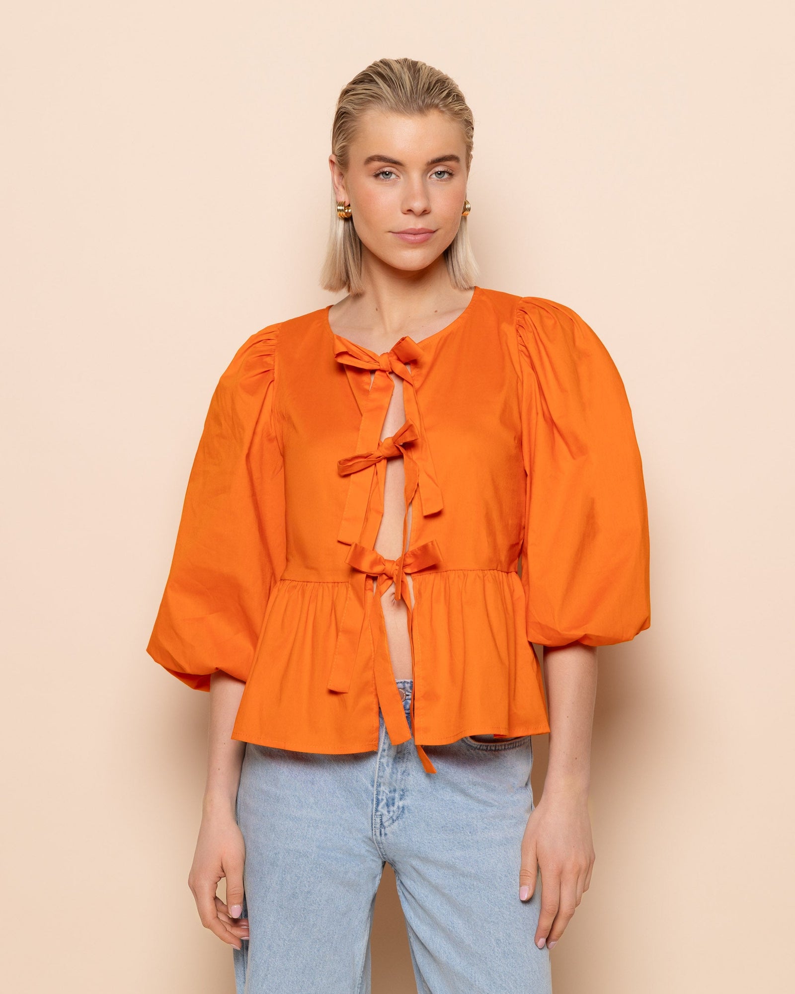 Teresa - Blusa Femenina Elegante Con Lazos