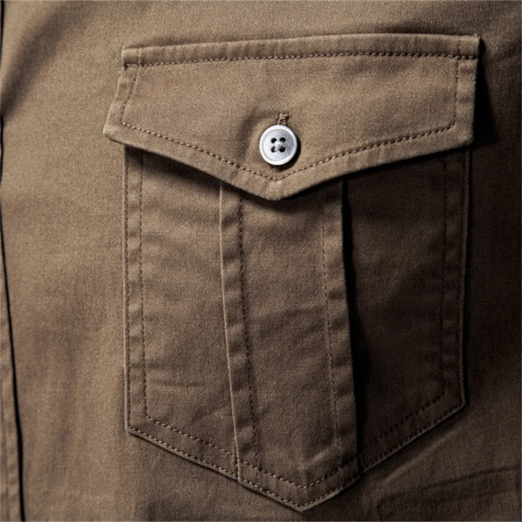 Camisa Hartley de Algodón con Bolsillo