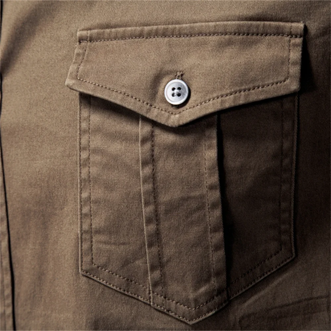 Camisa Hartley de Algodón con Bolsillo