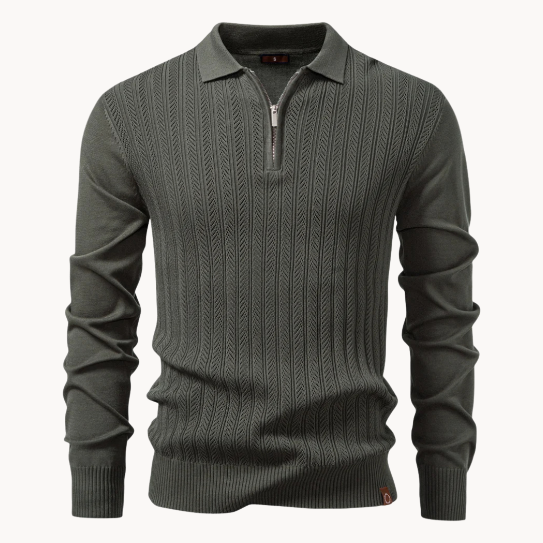 Polo Eldridge de Canalé con Cremallera