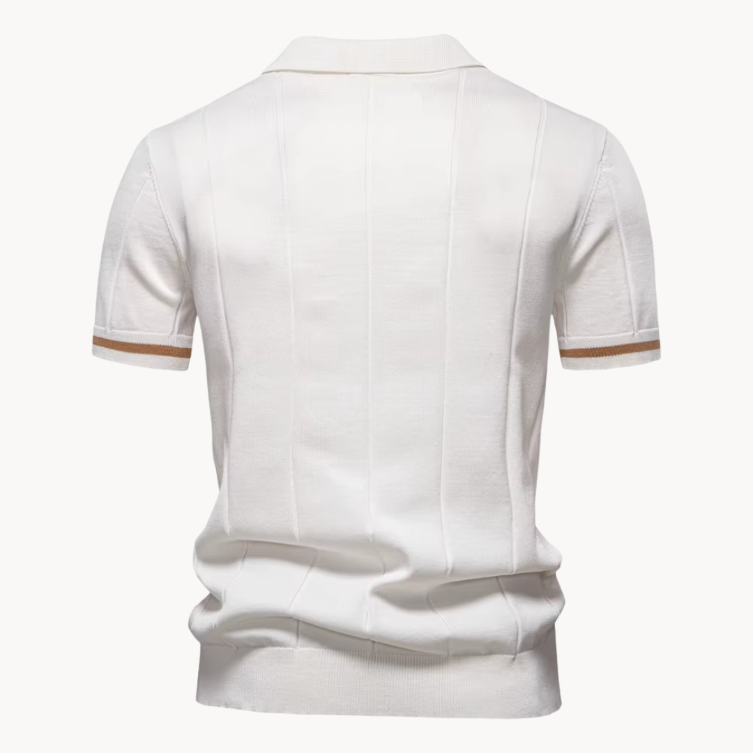 Polo Callahan de Punto con Cremallera