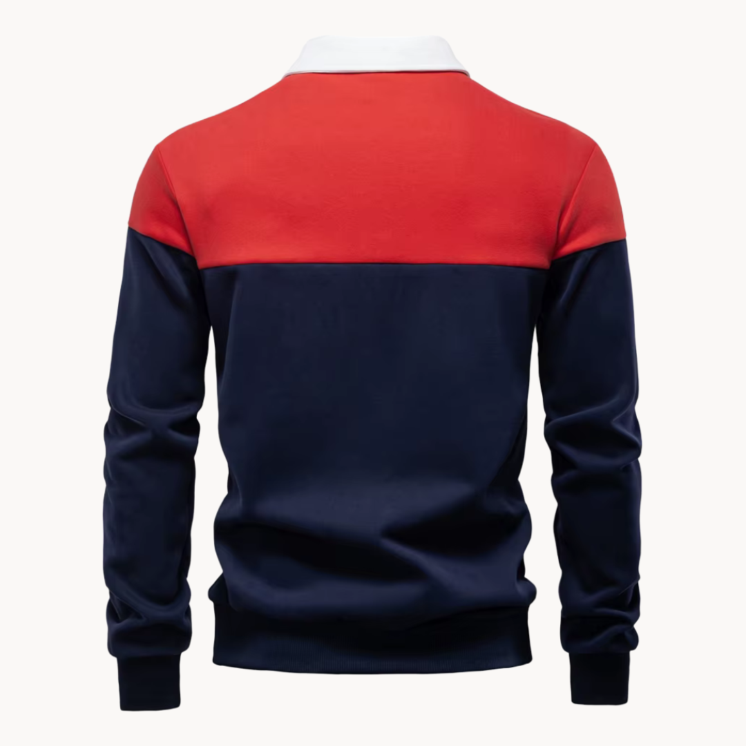 Sudadera Polo Rugby Beckett Bicolor