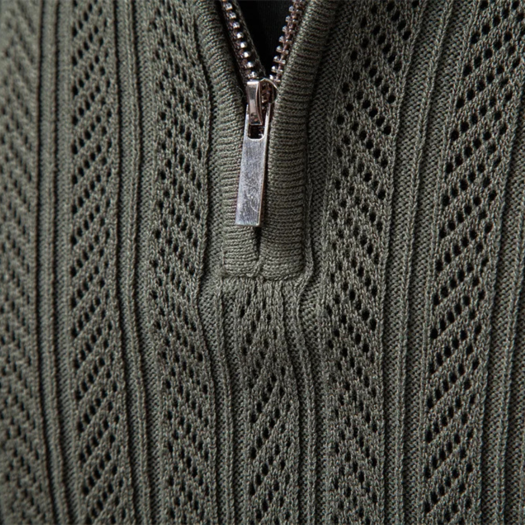 Polo Eldridge de Canalé con Cremallera