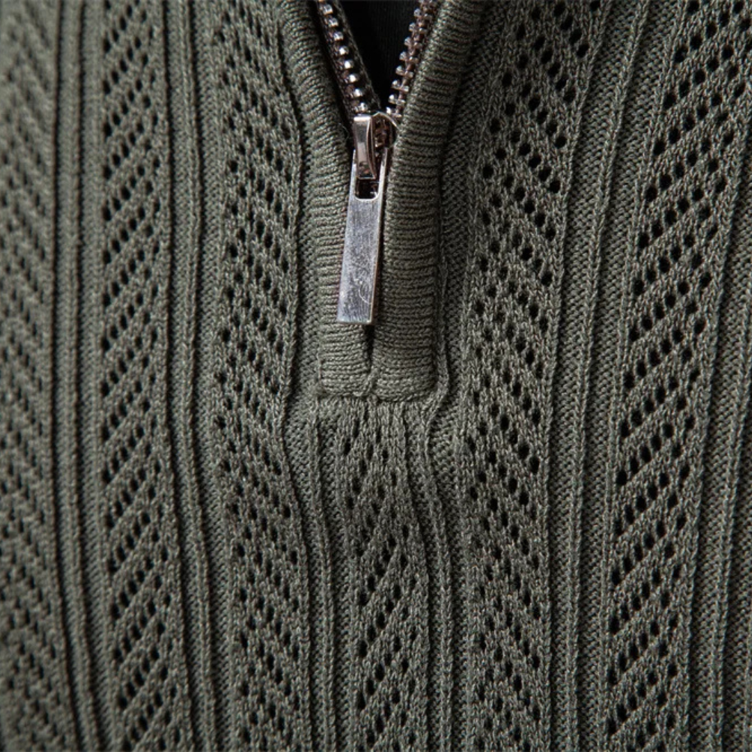 Polo Eldridge de Canalé con Cremallera