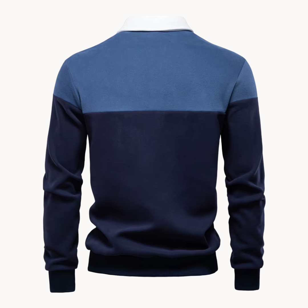 Sudadera Polo Rugby Beckett Bicolor