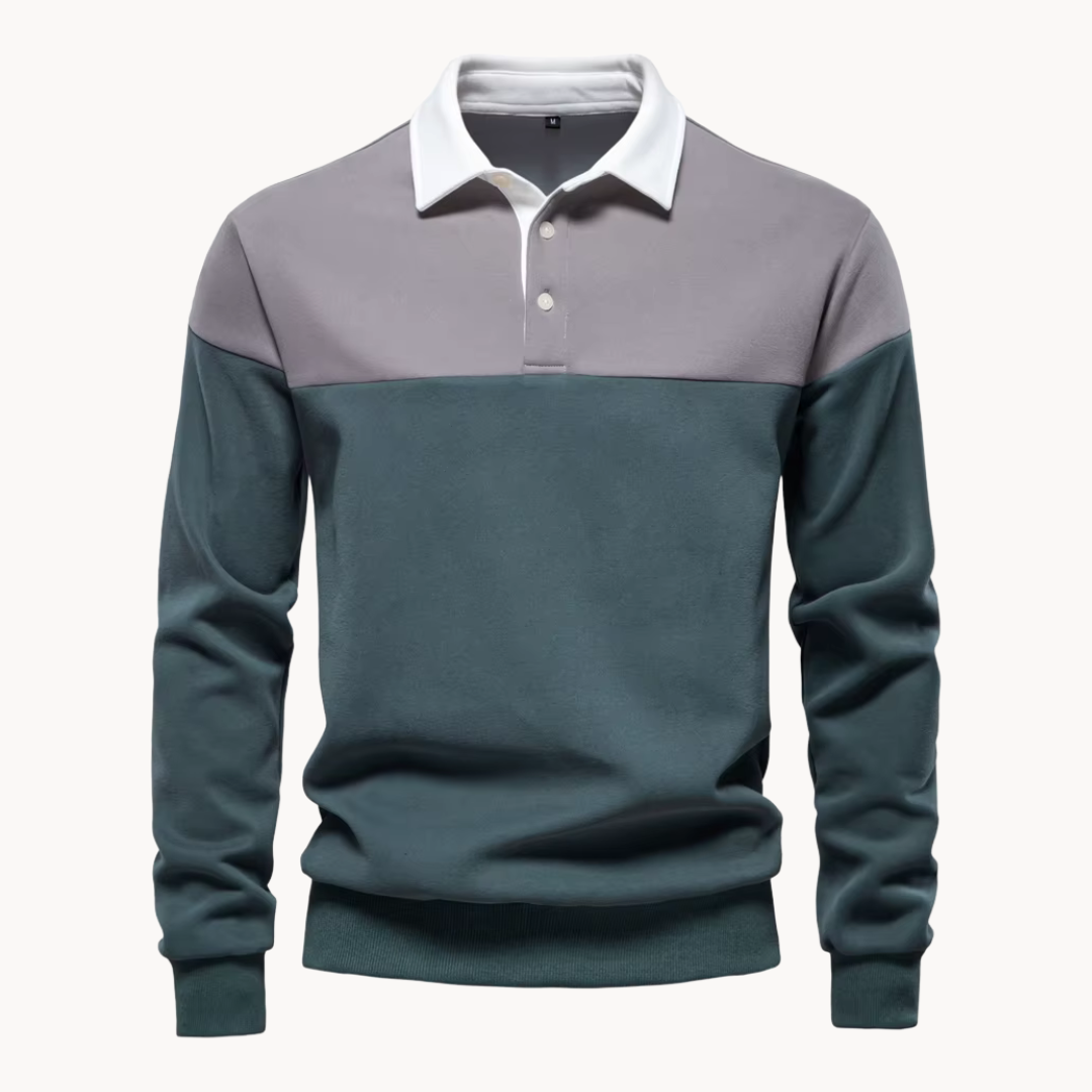 Sudadera Polo Rugby Beckett Bicolor