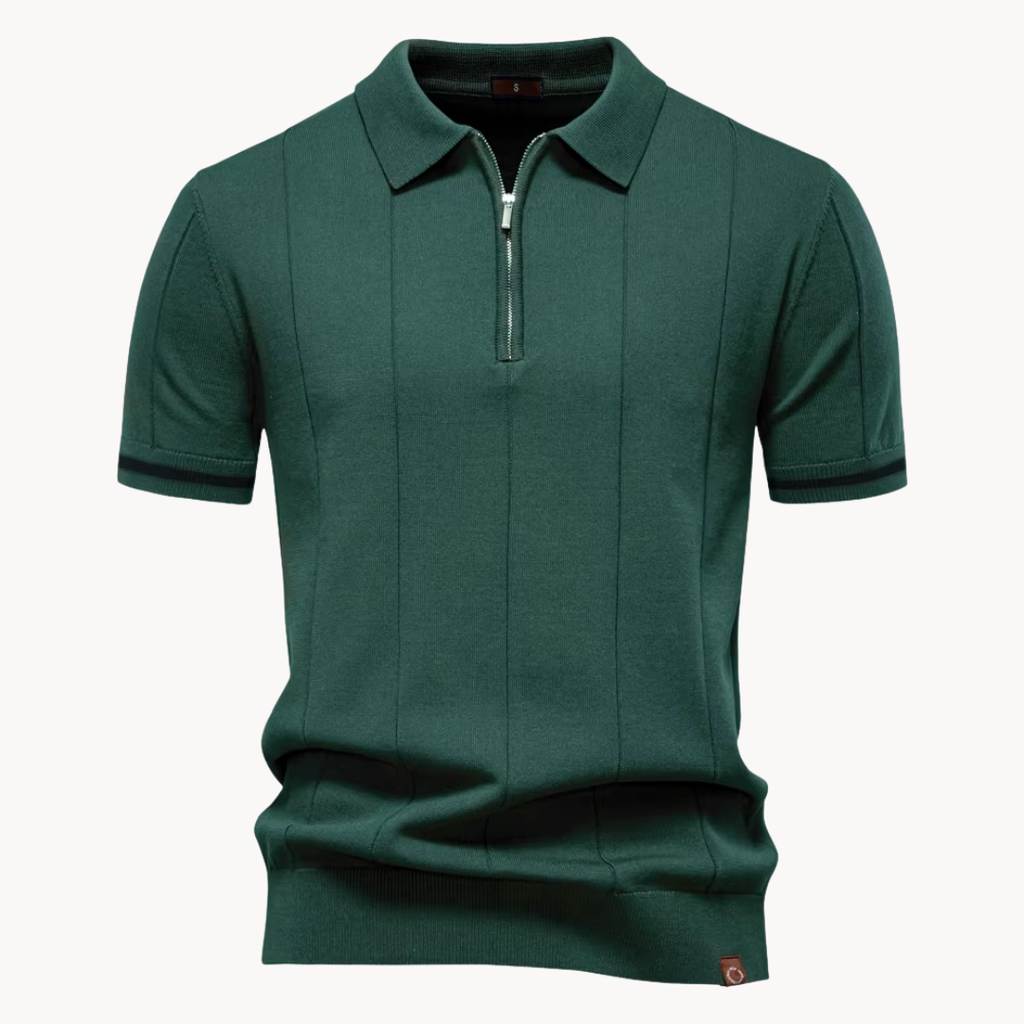 Polo Callahan de Punto con Cremallera