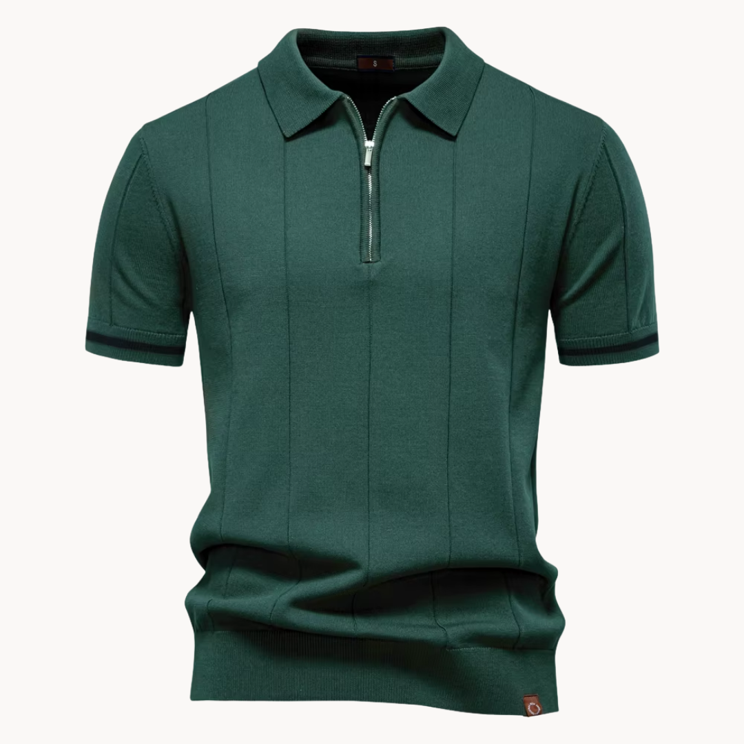 Polo Callahan de Punto con Cremallera