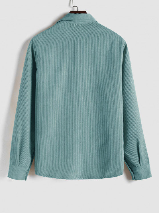 Lucas - CAMISA DE MANGA LARGA PARA HOMBRE CON MEDIO BOTÓN