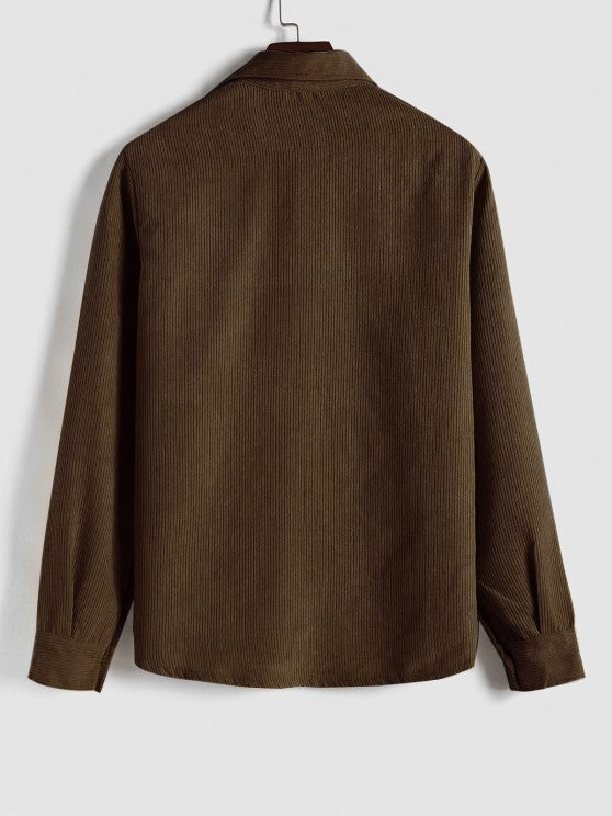 Lucas - CAMISA DE MANGA LARGA PARA HOMBRE CON MEDIO BOTÓN