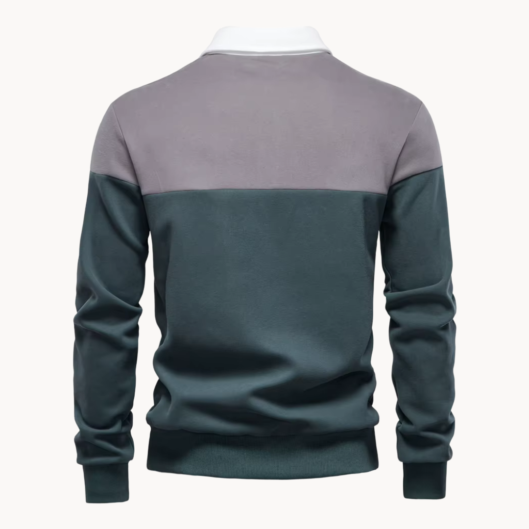 Sudadera Polo Rugby Beckett Bicolor