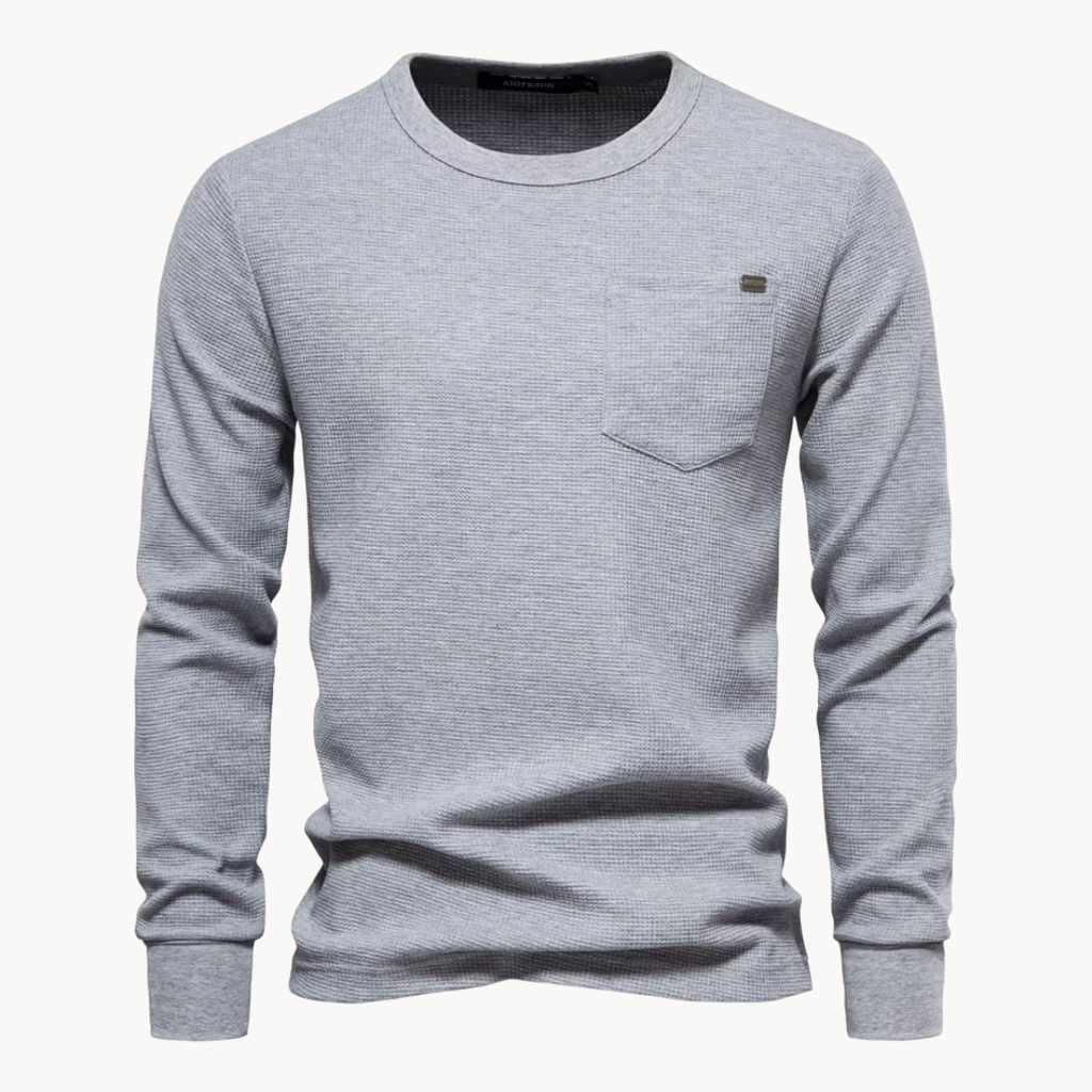 Camiseta Harlan de Punto Gofre Manga Larga