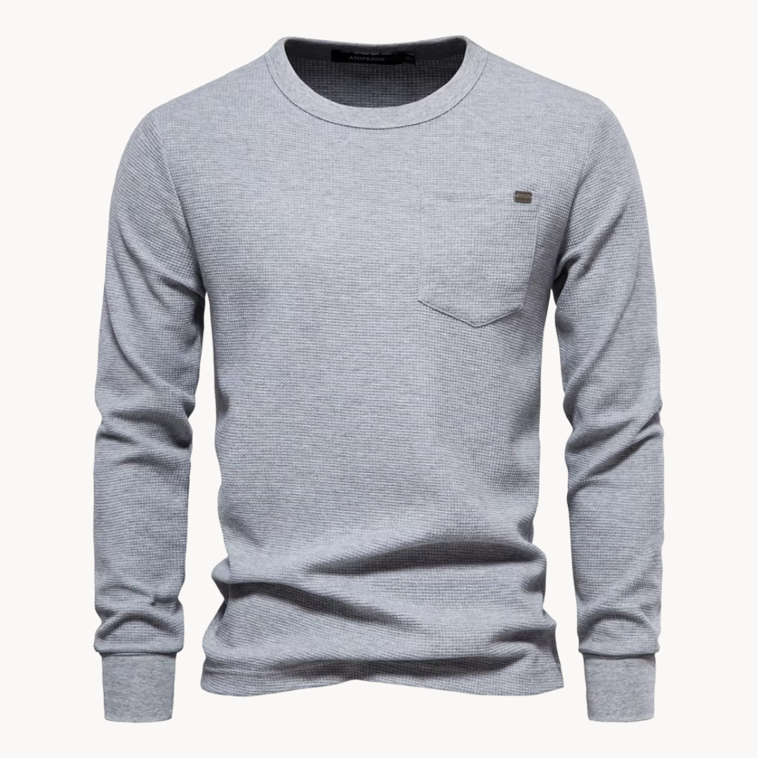 Camiseta Harlan de Punto Gofre Manga Larga
