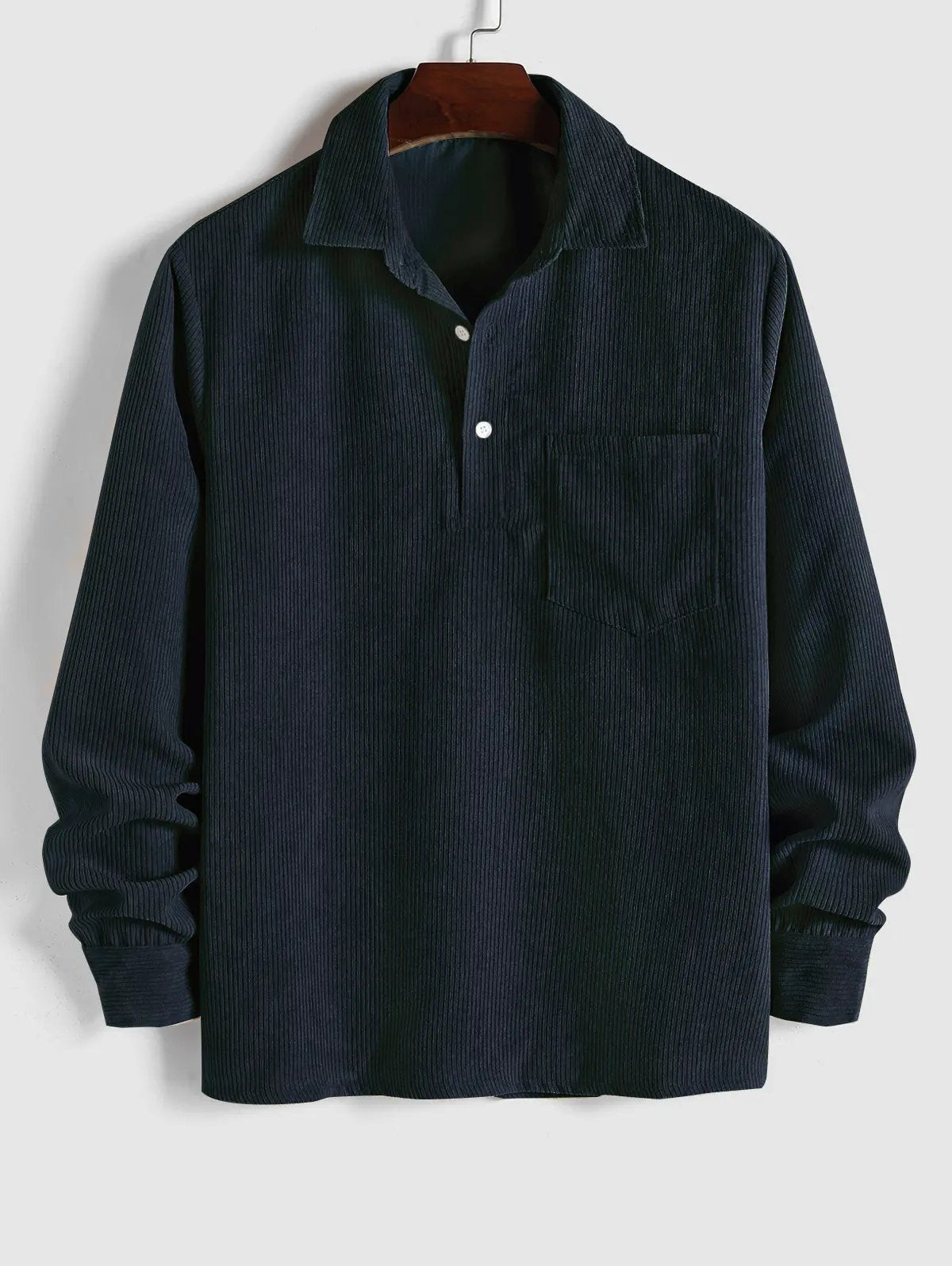 Lucas - CAMISA DE MANGA LARGA PARA HOMBRE CON MEDIO BOTÓN