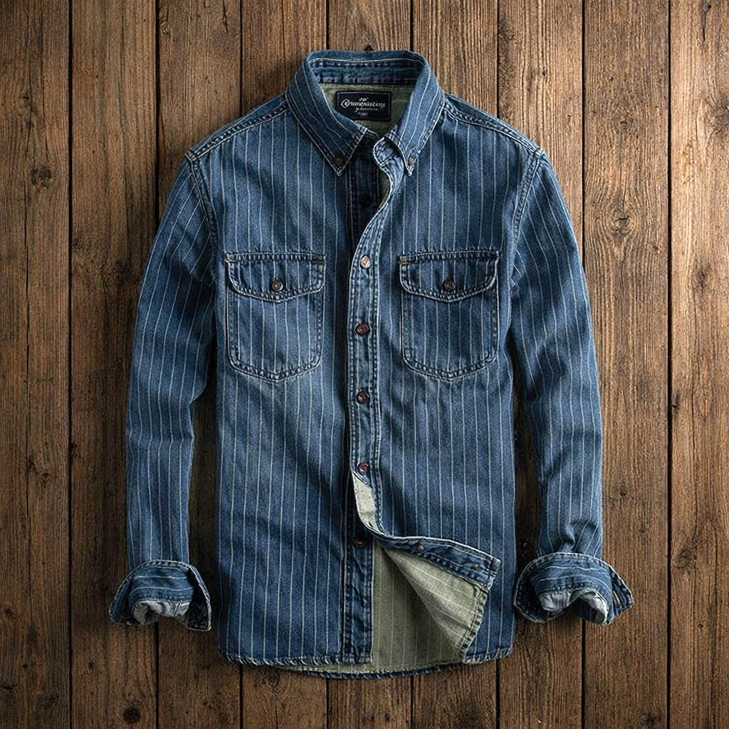 Pedro - CAMISA DE MANGA LARGA A RAYAS PARA HOMBRE