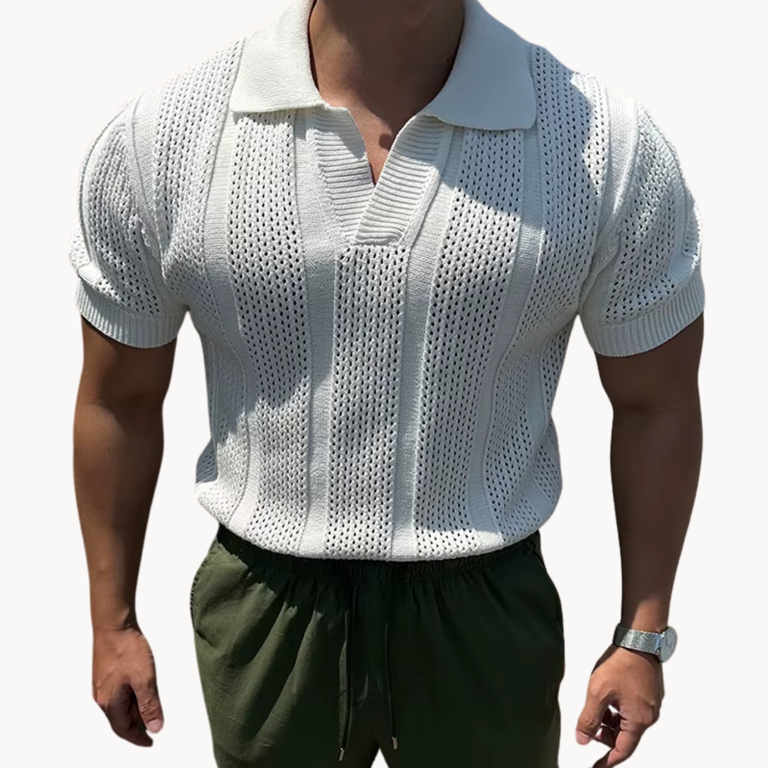 Camisa de Malla Aurel Cuello Abierto