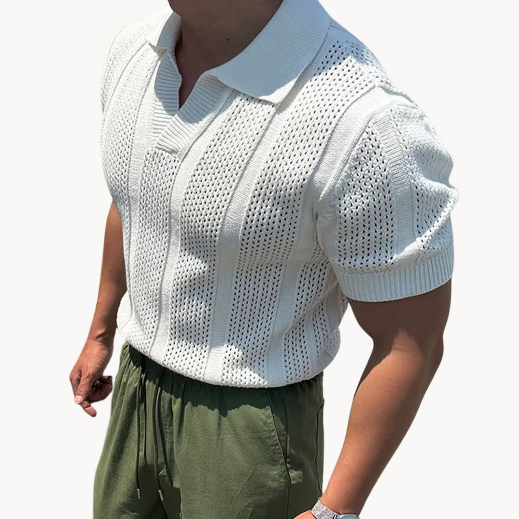 Camisa de Malla Aurel Cuello Abierto