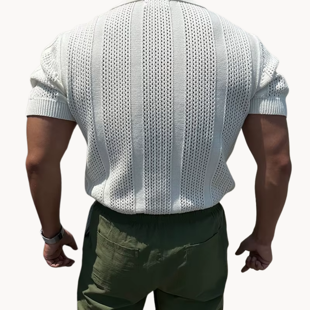 Camisa de Malla Aurel Cuello Abierto