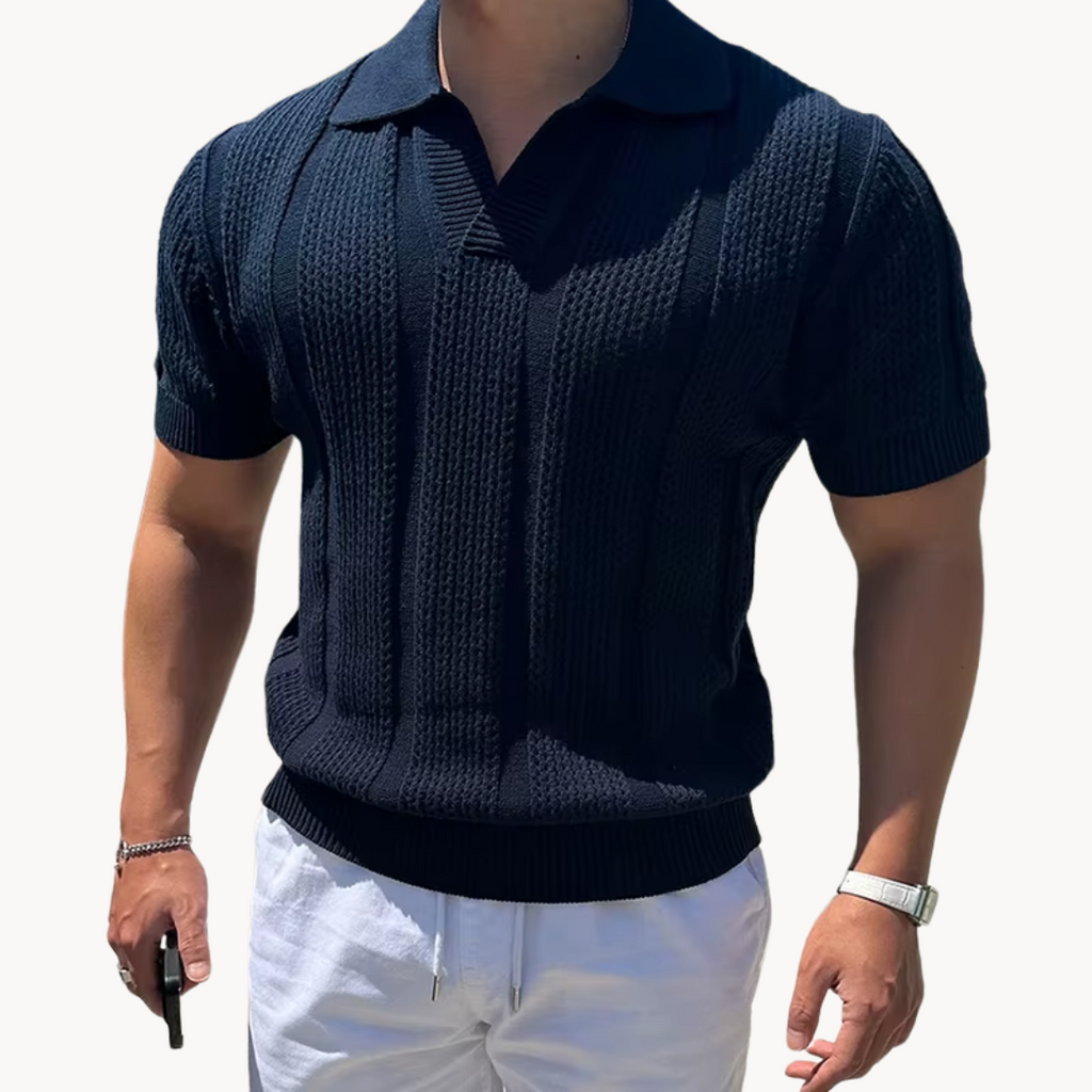 Camisa de Malla Aurel Cuello Abierto