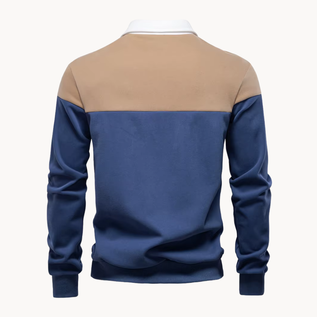 Sudadera Polo Rugby Beckett Bicolor