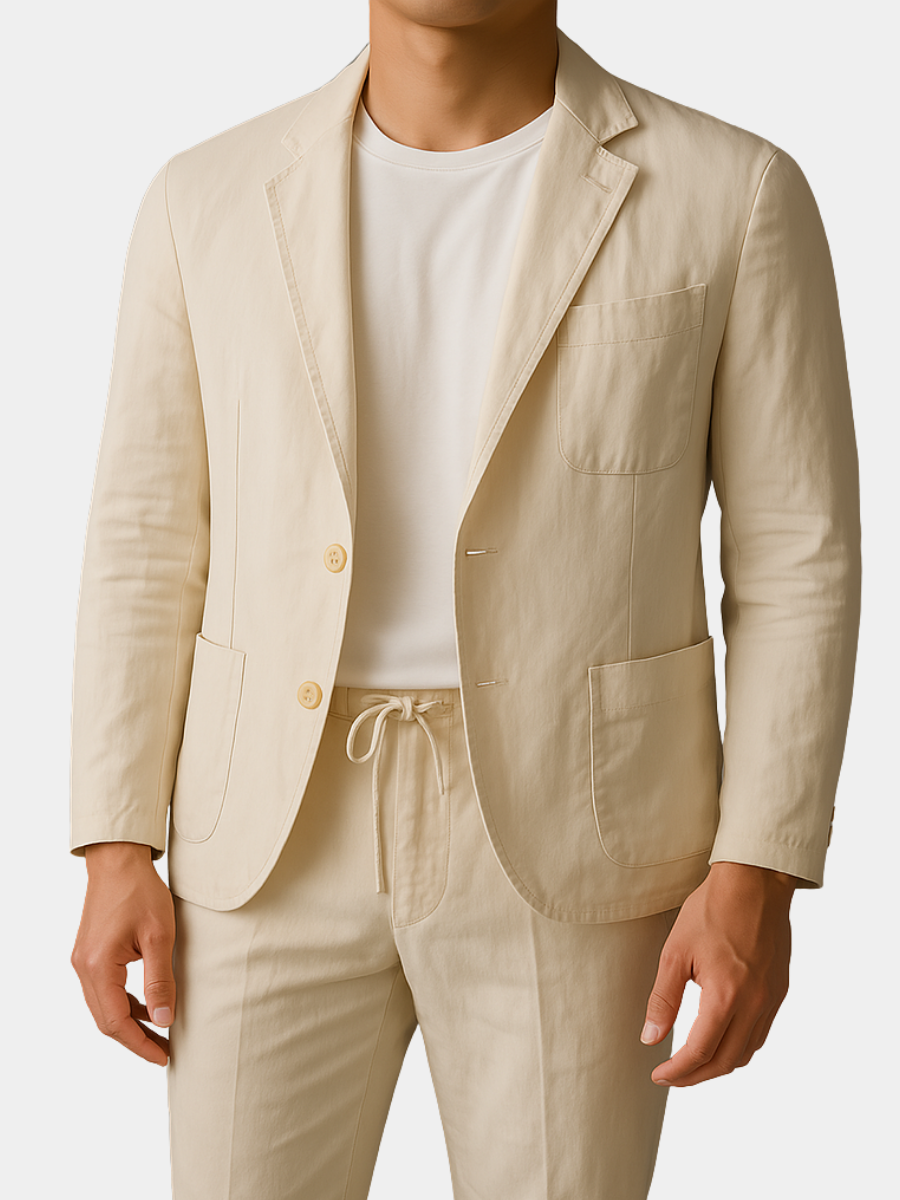 Valentin - TRAJE COMPLETO DE VERANO MARIO EN LINO LIGERO