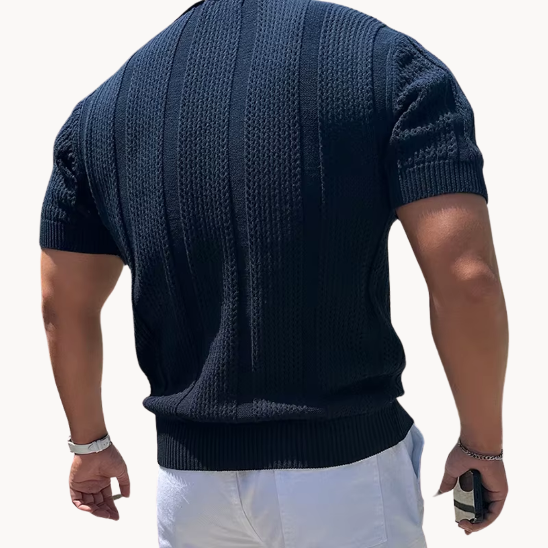 Camisa de Malla Aurel Cuello Abierto