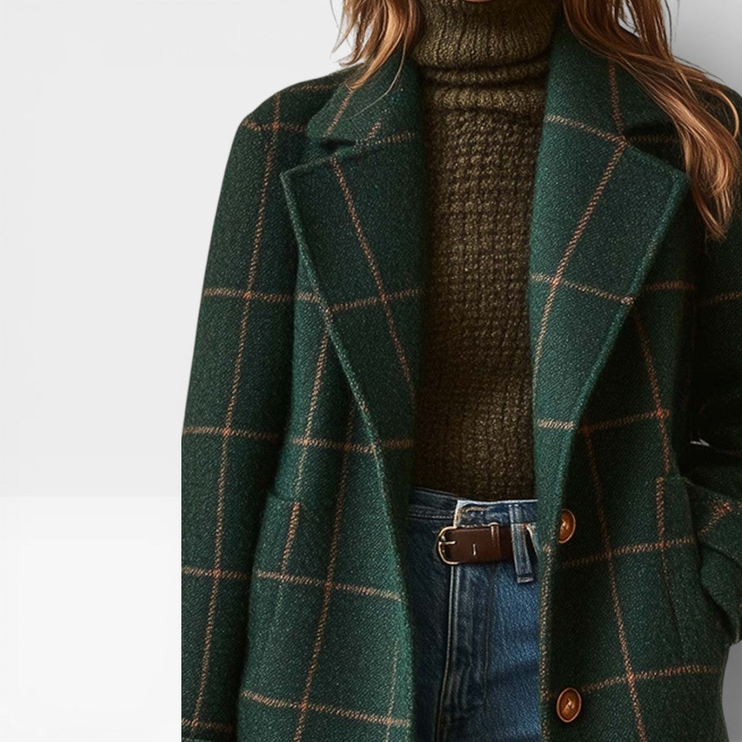 Elena – Abrigo Classic Check