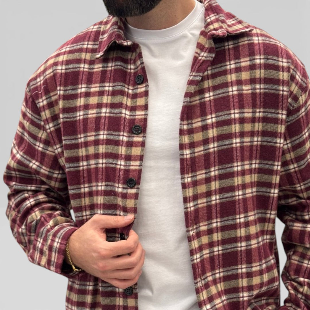 David - Camisa de franela Douglas