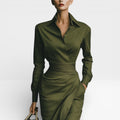 Carolina – Vestido Olive Elegance