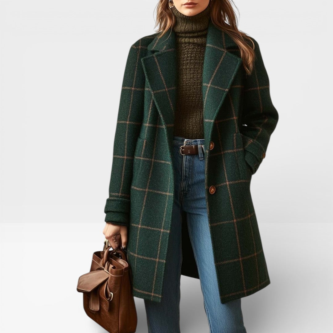 Elena – Abrigo Classic Check