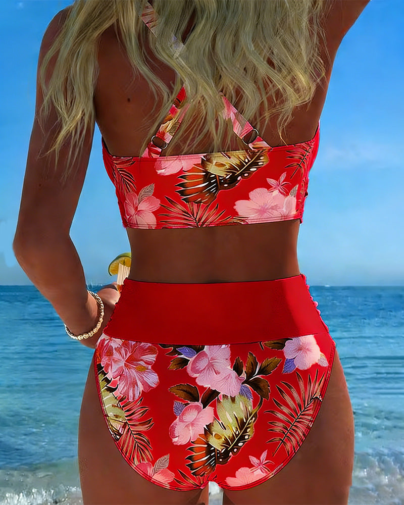 Valeria® | BIKINI FLORAL CON ABERTURA