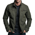 Germán - Chaqueta Vintage de Algodón Con Cremallera