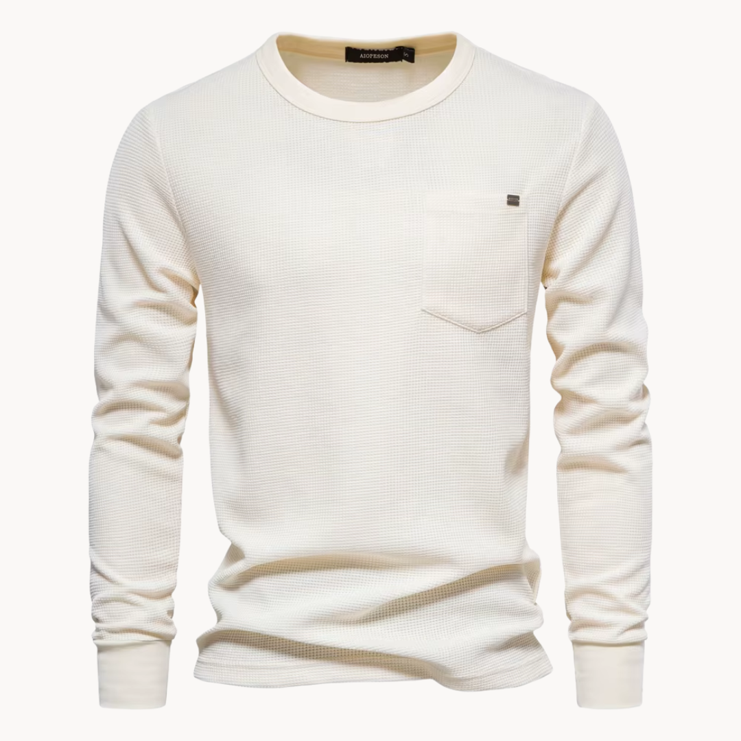 Camiseta Harlan de Punto Gofre Manga Larga
