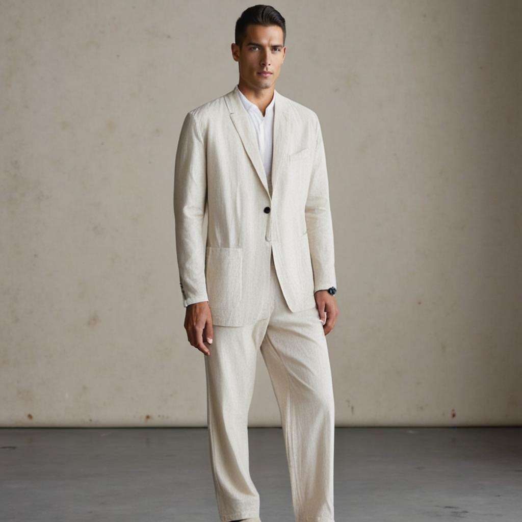 Octavio - VESTIDO LINO ELEGANTE