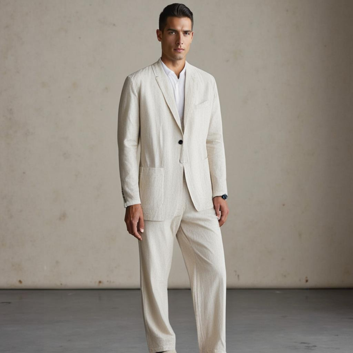 Octavio - VESTIDO LINO ELEGANTE