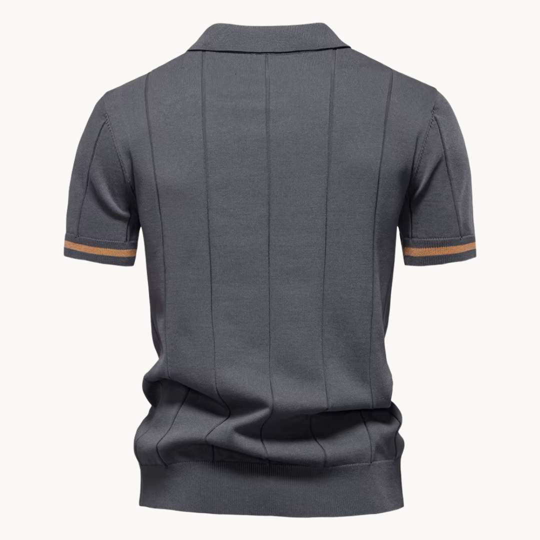 Polo Callahan de Punto con Cremallera