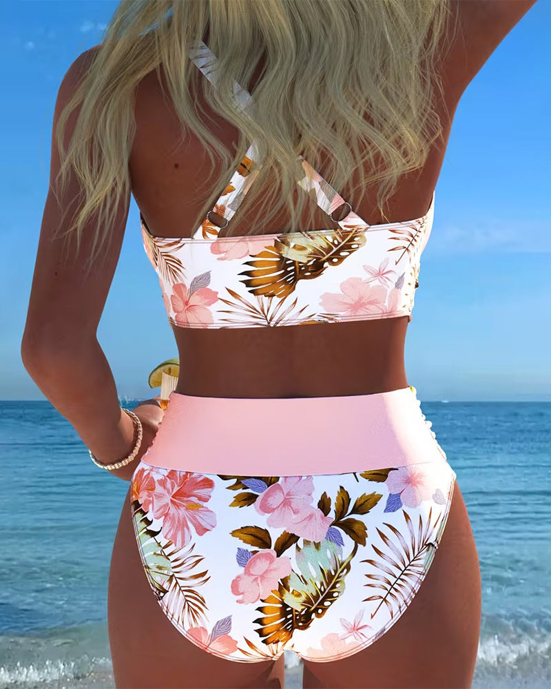 Valeria® | BIKINI FLORAL CON ABERTURA