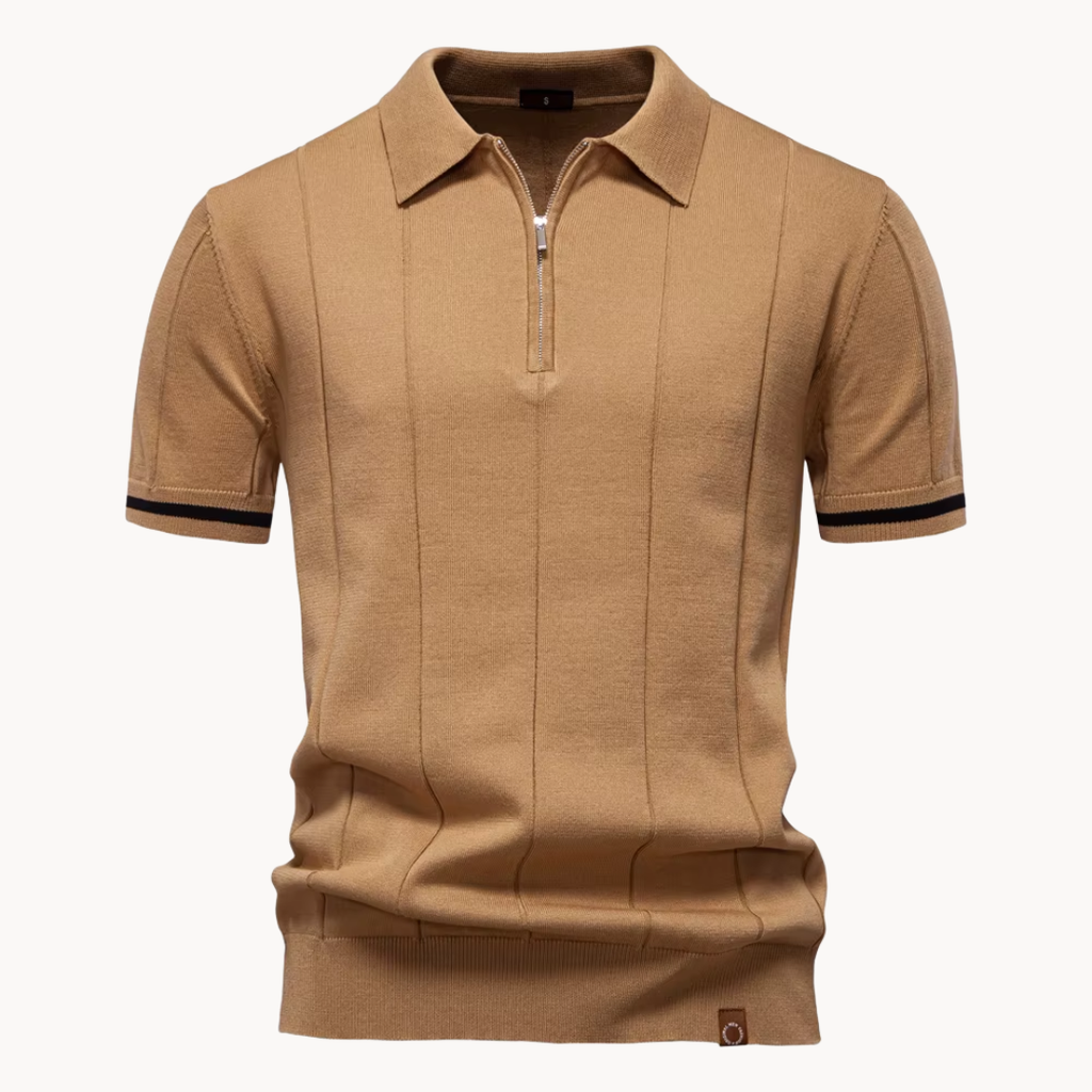 Polo Callahan de Punto con Cremallera