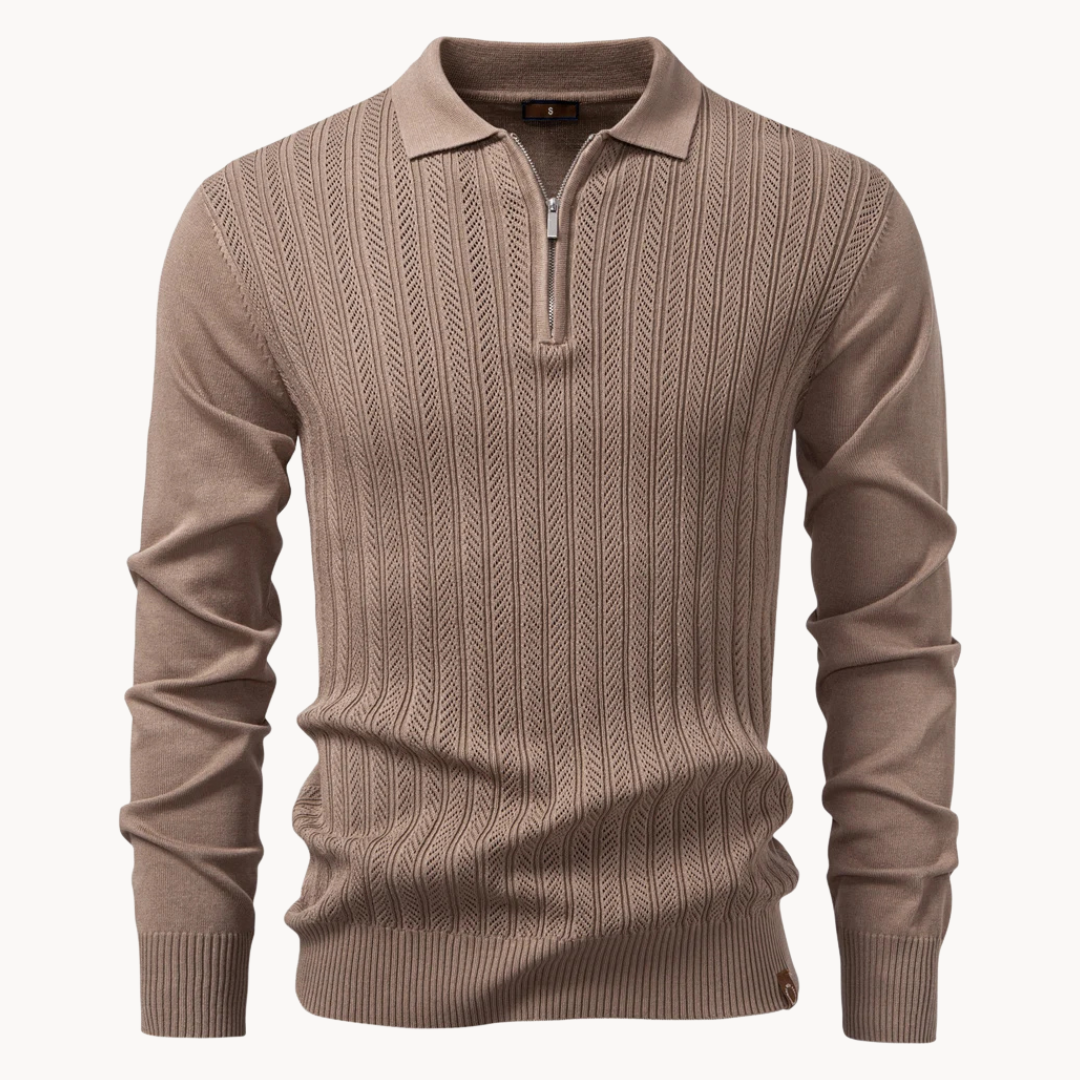 Polo Eldridge de Canalé con Cremallera
