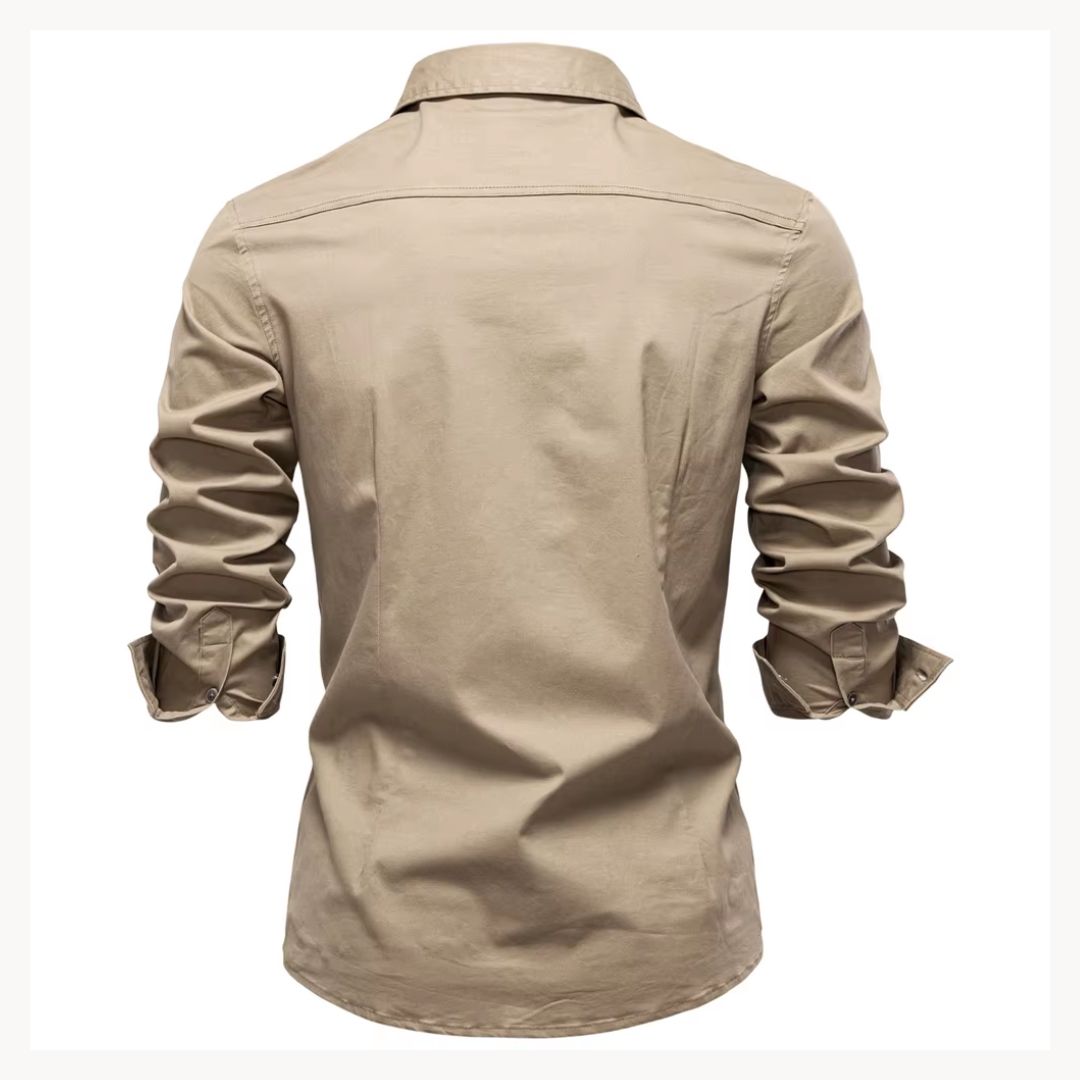 Camisa Hartley de Algodón con Bolsillo