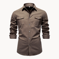 Camisa Hartley de Algodón con Bolsillo