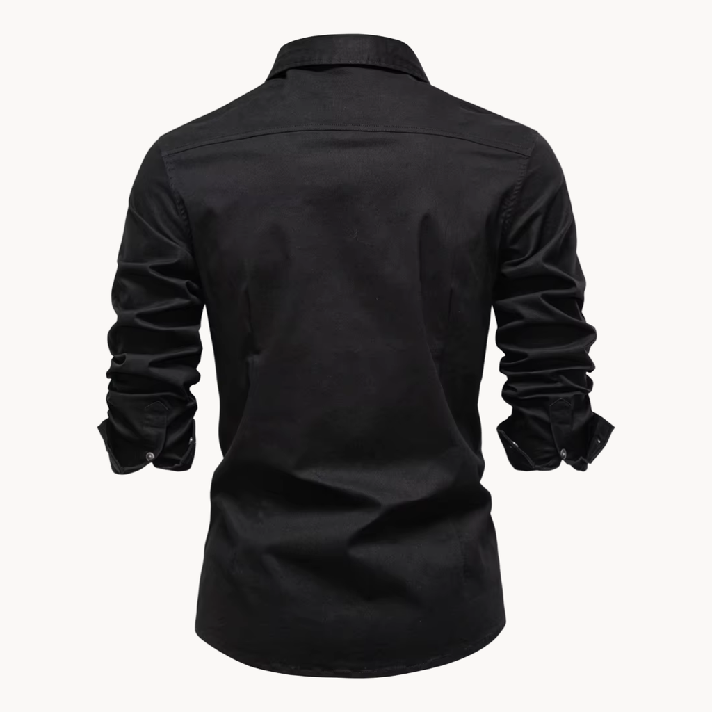 Camisa Hartley de Algodón con Bolsillo