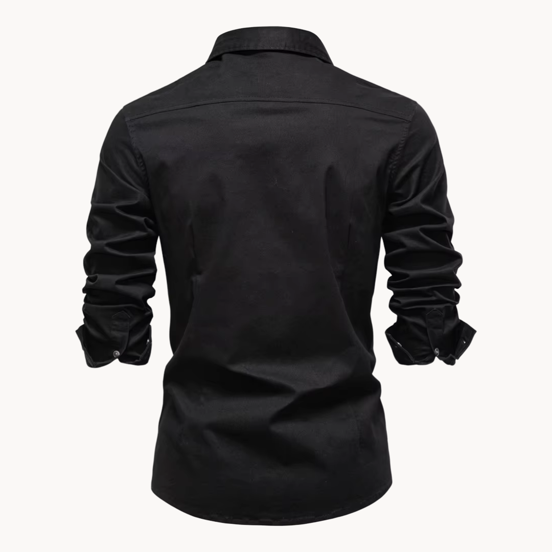 Camisa Hartley de Algodón con Bolsillo