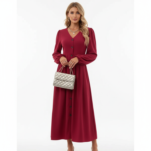 Amara | Vestido Maxi de Mujer para Graduación con Escote Corazón y Estampado Floral