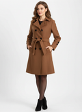 Amara | Abrigo Trench de Mujer con Doble Botonadura y Cintura con Cinturón