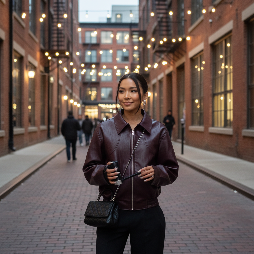 Ava | Chaqueta de Mujer con Cremallera Delantera y Cuello Camisero | Minimalista